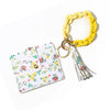 Bracelet Card Holder Key Chain Silicone Acrylic Geometric Handmade