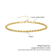 Bracelet Copper Gold Plated Geometric Twist Multilayer Chain Unisex