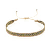 Bracelet Cord Handwoven With Letters Numbers Text Pattern For Women
