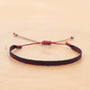 Bracelet Cord Handwoven With Letters Numbers Text Pattern For Women