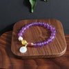 Bracelet Crystal Red Agate White Jade Amethyst Fresh Water Pearl Handmade