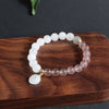Bracelet Crystal Red Agate White Jade Amethyst Fresh Water Pearl Handmade