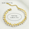 Bracelet Freshwater Pearl Stainless Steel Geometric Electroplating Jewelry For Women