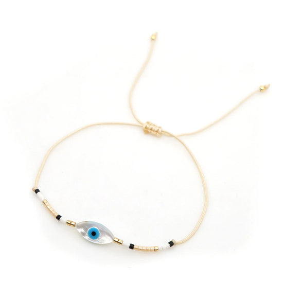Bracelet Glass Glaze Geometric Handwoven Style For Women