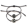 Bracelet Glass Glaze Handwoven Unisex Sun And Moon Luminous Couple Style