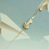 Bracelet Heartshaped S925 Sterling Silver Plated 14K Gold French Women's Diamond Flower Style