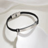 Bracelet Imitation Leather Twist Braided Electroplated Women's Couple