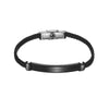 Bracelet Imitation Leather Twist Braided Electroplated Women's Couple