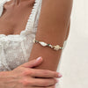 Bracelet Imitation Pearl Crystal Beaded Animal Style Electroplated Conch Sea Star Turtle