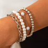 Bracelet Imitation Pearl Geometric Handmade