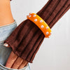 Bracelet Imitation Pearl Resin Geometric Handmade Exaggerated Sweet Cool Ins Style