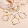 Bracelet Imitation Pearls Geometric Style Electroplating For Women