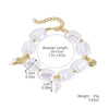 Bracelet Imitation Pearls Geometric Style Electroplating For Women