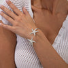 Bracelet Iron Metal Starfish Conch Pockmarked Surface Shell Electroplating Stacking Animal Style Women's