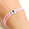 Bracelet Jewelry Alloy Block Cross Electroplating Mixed Material Unisex