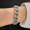 Bracelet Jewelry Alloy Geometric Diamond Retro Trendy Exaggerated Personality Unisex