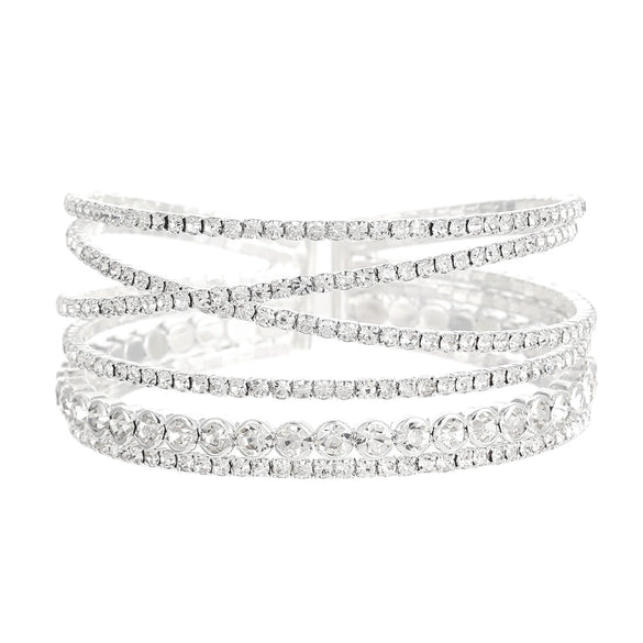 Bracelet Jewelry Alloy Geometric Rhinestone Electroplated