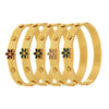 Bracelet Jewelry 316L Stainless Steel Glass Stone Zircon Plated 18K Real Gold Christmas Snowflake Design