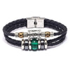 Bracelet Lapis Lazuli Tiger Eye Stone Cortex Stainless Steel Buckle Retro Geometric Handwoven Jewelry