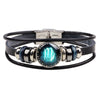 Bracelet Leather Woven Constellation Pattern Personality Style