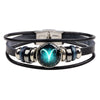 Bracelet Leather Woven Constellation Pattern Personality Style