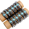 Bracelet Leather Woven Constellation Pattern Personality Style