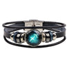 Bracelet Leather Woven Constellation Pattern Personality Style