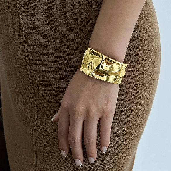 Bracelet Metal Exaggerated Geometric Electroplated