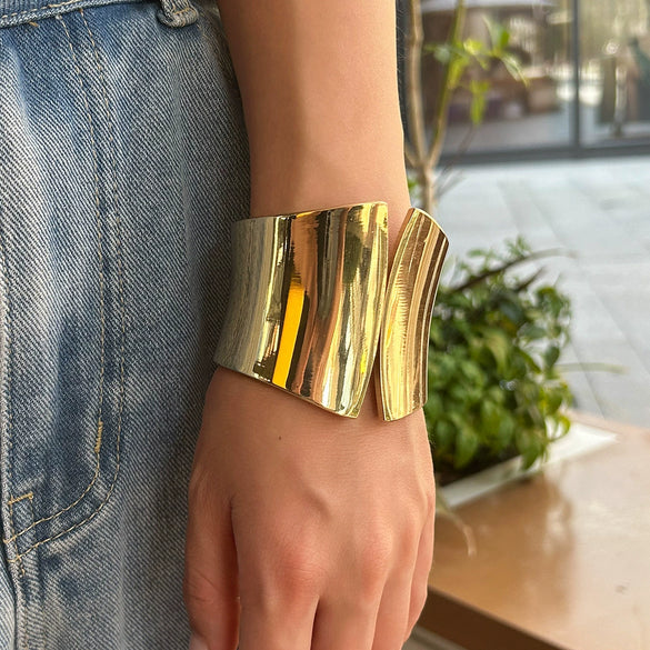 Bracelet Metal Geometric Punk Style Electroplated