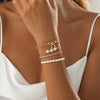 Bracelet Metal Heart Star Bow Shape Electroplating For Women