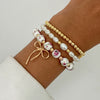 Bracelet Metal Heart Star Bow Shape Electroplating For Women
