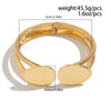 Bracelet Metal Punk Geometric Water Drop Electroplating For Women