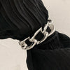 Bracelet Metal Sweet Cool Geometric Electroplated Spring Buckle Glow Surface Punk Style