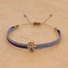 Bracelet Mixed Material Handwoven With Letters Numbers Text Pattern For Women