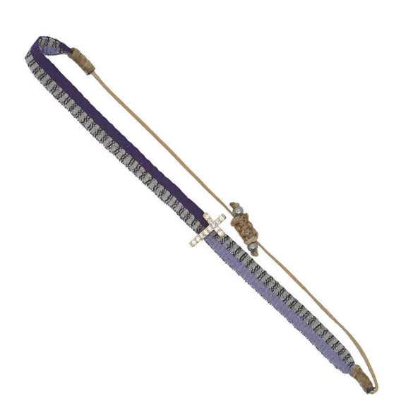 Bracelet Mixed Material Handwoven With Letters Numbers Text Pattern For Women