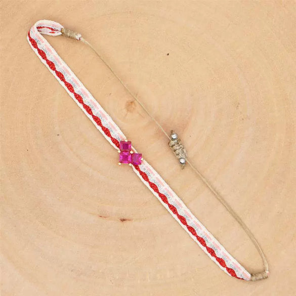 Bracelet Mixed Material Handwoven With Letters Numbers Text Pattern For Women