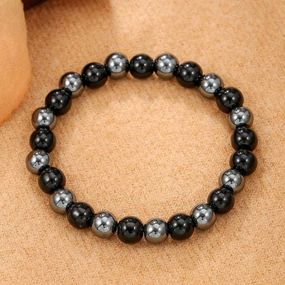 Bracelet Natural Tiger Eye Turquoise Black Gallstone Amethyst Agate Manual Design