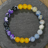 Bracelet Natural Tiger Eye Turquoise Black Gallstone Amethyst Agate Manual Design