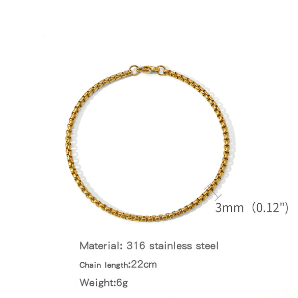 Bracelet Pearl Geometric Punk Rock Unisex Electroplating