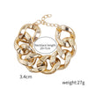 Bracelet Plastic Resin Geometric Hiphop Style Electroplating For Women