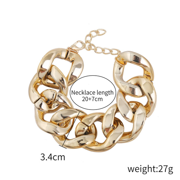 Bracelet Plastic Resin Geometric Hiphop Style Electroplating For Women
