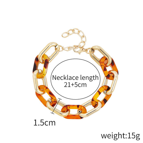 Bracelet Plastic Resin Geometric Hiphop Style Electroplating For Women