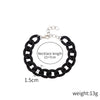 Bracelet Plastic Resin Geometric Hiphop Style Electroplating For Women