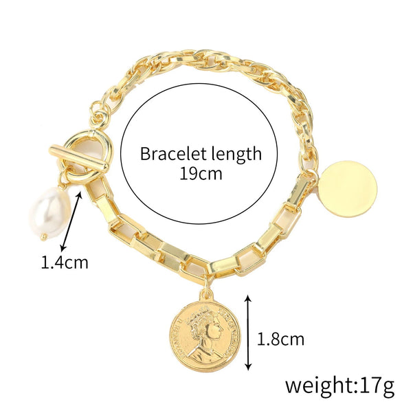 Bracelet Plastic Resin Geometric Hiphop Style Electroplating For Women