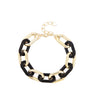 Bracelet Plastic Resin Geometric Hiphop Style Electroplating For Women