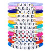 Bracelet Polymer Clay Acrylic Handmade Letters Numbers Text Style