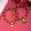 Bracelet Polymer Clay Geometric Christmas Bell Elk Snowflake Festive Holiday Jewelry
