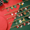Bracelet Polymer Clay Geometric Christmas Bell Elk Snowflake Festive Holiday Jewelry