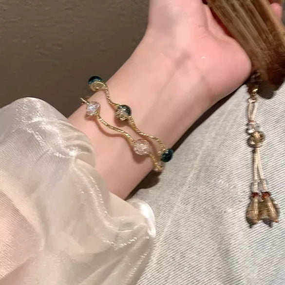 Bracelet Resin Geometric Polished