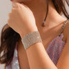 Bracelet Rhinestone Alloy Inlaid Artificial Gem Semiprecious Stone Geometric Exaggerated Style For Women